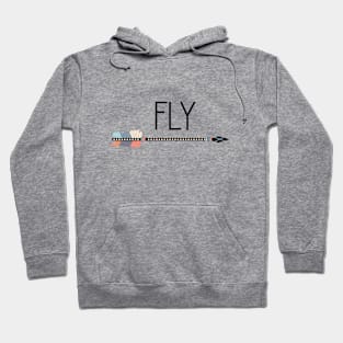 Quote Fly and arrow, tribal Hoodie